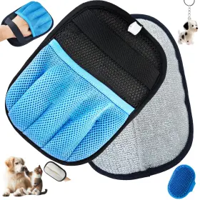 607605227322 BHXGLWK Pet Hair Removal Glove Dogs Cats Magic