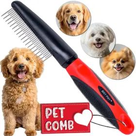 198168224823 BIXY PIXY Poodle Comb Rotating Dog Dematting Lar