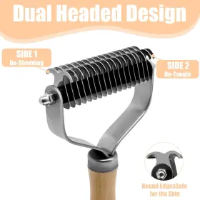 741365423270 BKIOLKE Pet Dematting Comb Deshedding Brush Dogs #2
