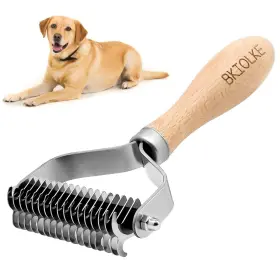 741365423270 BKIOLKE Pet Dematting Comb Deshedding Brush Dogs