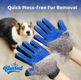 860009963412 BLESSED Pet Gloves Deshedding Brushes Dogs Cats #2
