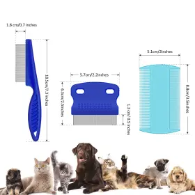 726084137134 BOAO Pet Lice Dog Flea Comb Cat Tear Stain #2