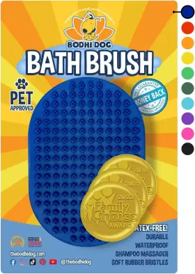 9899662 BODHI DOG Pet Shampoo Brush Massage Rubber Bristles
