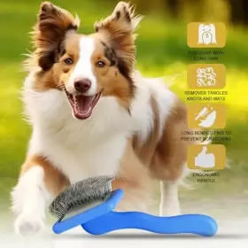 897126290370 BONTECK Dog Slicker Brush Pet Hair Doodle #2