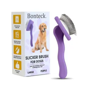 897126290394 BONTECK Dog Slicker Brush Pet Hair Haired Brus