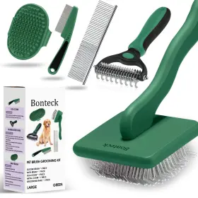 DBGK006 BONTECK Dog Slicker Brush Go Kit