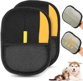 ST-2 BOQIBYON Pack Pet Hair Removal Glove Electrostatic