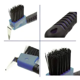 791309343003 BOTH WINNERS Horse Hoof Brush Touch Handle Royal #2