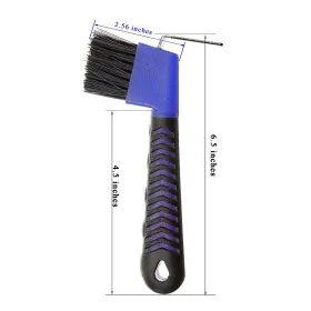 791309343003 BOTH WINNERS Horse Hoof Brush Touch Handle Royal #3
