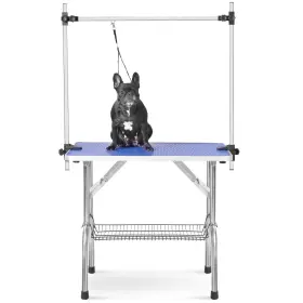 966223030764 BOUPOWER Dog Table Folding Pet Arm Nosse Mesh Tr