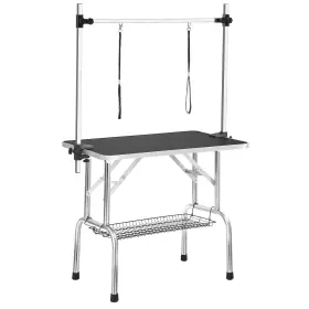 MNOLTQHMNRCLJVMMKHAE4ALYHC3 BOUPOWER Dog Table Folding Pet Tr