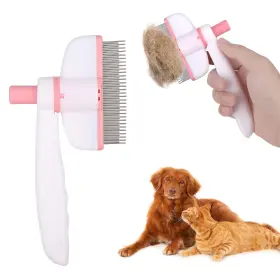 1060113 BOXOB Flea Comb Cats Pink