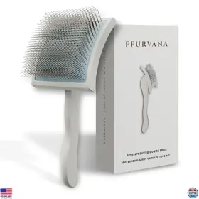 B0DJD7GDLP PETS Ffurvana Slicker Brush Haired Dogs Tool Cream