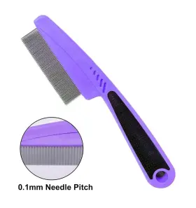 32864337 FLEA Comb Rubber Handle Tick Cats Dog #2