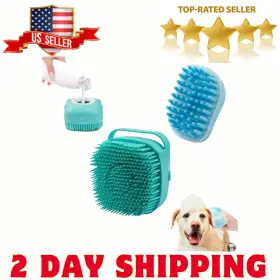 779139997115 DOG Bath Brush Silicone Pet Shampoo Massage