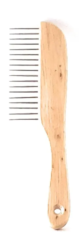 CNNY5 POODLE Comb Dogs Classic Wooden Handle