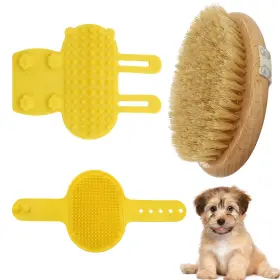 AZH-YBY034 BRAXAN Deshedding Dog Brush Haired Cats Silic