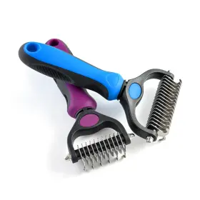 767461496475 BREBBUMING Cat Dog Brush Shedding Dematting Pet