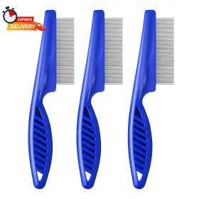 711181306774 BRILLIRARE Pack Dog Comb Pet Flea Lice Cat Steel