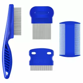 771077234635 BRILLIRARE Pack Flea Lice Comb Steel Dog Cat
