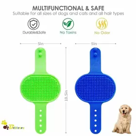 772467785379 BRILLIRARE Brushes Pets Bath Haired Dogs Handle #2
