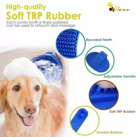 772467785379 BRILLIRARE Brushes Pets Bath Haired Dogs Handle #3
