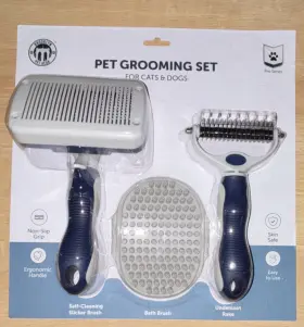 BP5233 BROOKLYN PET GEAR Set Slicker Bath Brush Rake