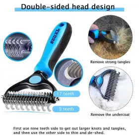 738626181697 BTDXL Dog Brush Sheddingdeshedding Double Gro #3