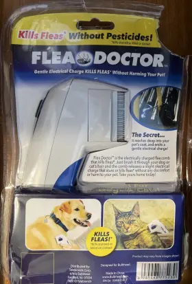 985468775230 BULB HEAD Flea Doctor Comb Dogs Cats Tv
