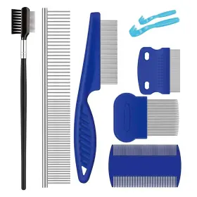 656099440984 BUNHUM Pet Comb Tear Stain Remover Brush Rake