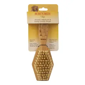 FF9718 BURTS BEES FOR PETS Double Pin Hemp Bristle Dog Brush