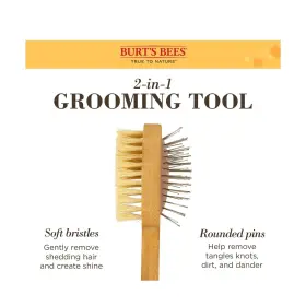 FF9719PCS24 BURTS BEES FOR PETS Double Pin Hemp Bristle Dog #2