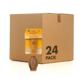 FF9719PCS24 BURTS BEES FOR PETS Double Pin Hemp Bristle Dog
