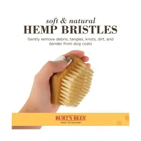 FF9720PCS24 BURTS BEES FOR PETS Palm Brush Hemp Bristles Dog #2