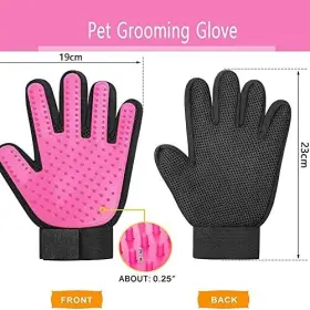 652508561639 BYETOO Pet Dog Cat Glove Gentle Deshedding Brush #2