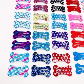 PJB-D-20 BYSITSHOW Pet Cute Bone Snap Hair Clips Dog Cat #3