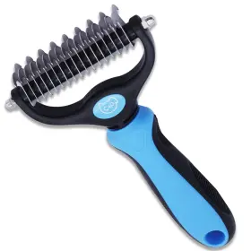 C4P091A C4P Double Undercoat Rake Brush Haired Dogs Cats