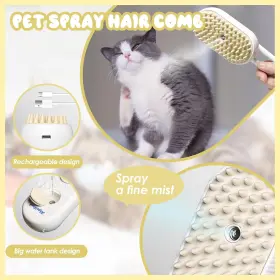 445014684618 CAT BRUSH Steam Cats Dogs Clean Pet Spa Tool #2