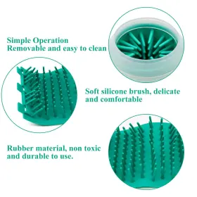 658359809654 CCACHE Dog Paw Cleaner Solicone Washer Cup Pet #2