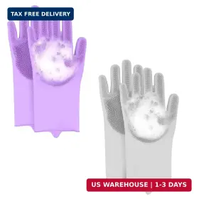 762849860312 CDHSBJH Pet Hair Remover Glove Dogs Cats Washing