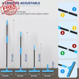 313113355319 CEARKTIY Pet Hair Remover Carpet Rake Broom #3