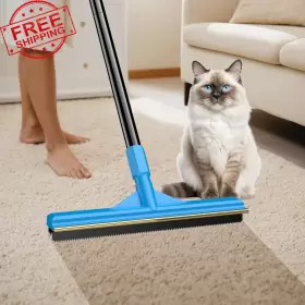 313113355319 CEARKTIY Pet Hair Remover Carpet Rake Broom