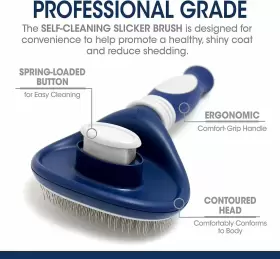 100528441 CENTRAL GARDEN PET Brush Dogs Cats Cleaning Reduces #2