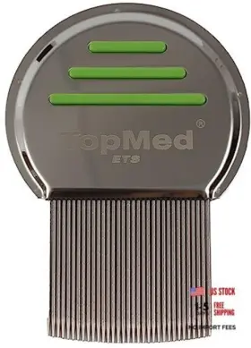 BD12276 CHAINA Lice Comb Steel Screw Needle Spiral Pack