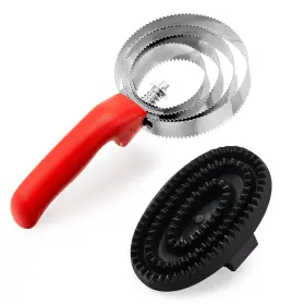 445002718769 CHENGU Reversible Curry Comb Rubber Brush Tool