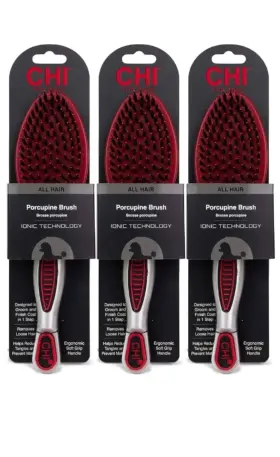 742797775036 CHI Dogs Double Bristle Pin Anti Brush Set