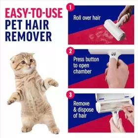 641517551892 CHOMCHOM ROLLER Chom Pet Hair Remover Lint Cat #3