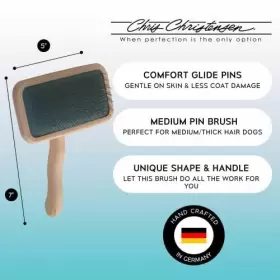 638632220413 CHRISTENSEN Chris Slicker Brush Groom Steel Pins #2