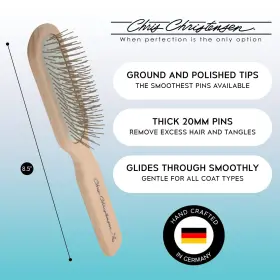 704660917707 CHRISTENSEN Chris Oblong Pin Dog Brush Groom #2