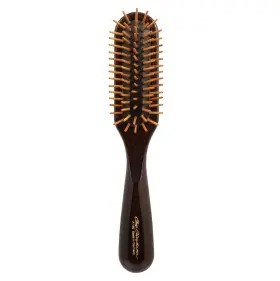 A140 CHRISTENSEN Chris Dog Brush Oblong Wood Pin Groom Readl